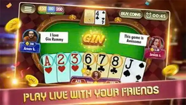 Love Rummy Game lobby interface