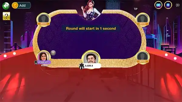 Love Rummy card arrangement on the table