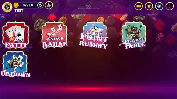 Love Rummy multiplayer match screens