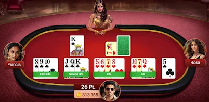 Rummy Yes Table UI View